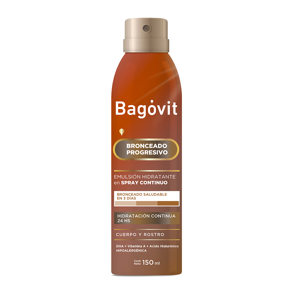 Spray continuo Bronceado progresivo - 150 ml / 5.07 fl Oz. - Marca: Bagovit