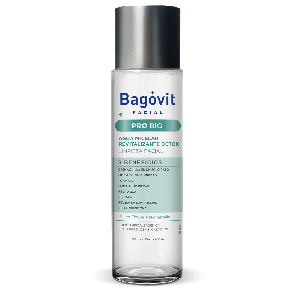 Agua Micelar "Pro Bio" - 200 ml / 6,76 Oz. - Marca: Bagovit