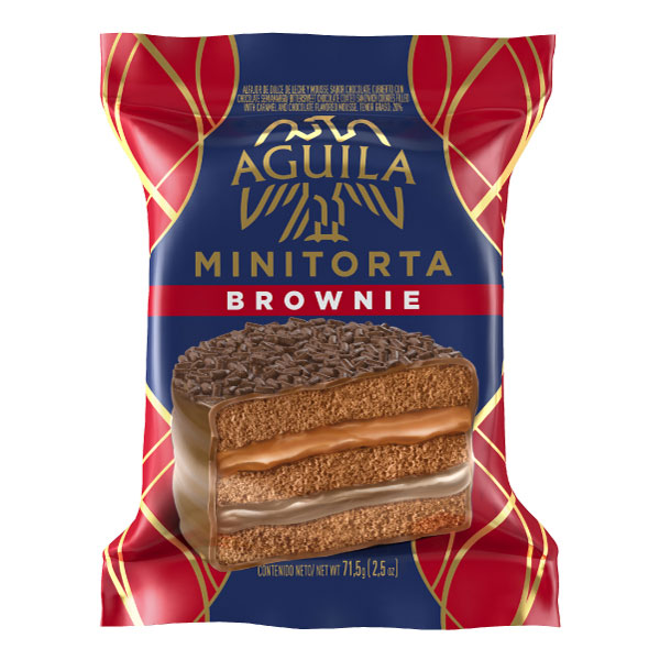 Alfajor mini torta de brownie - 71.5 gr / 2.5 Oz. - Marca: AGUILA