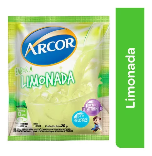 Jugo en polvo sabor Limonada - 18 gr / 0,6 Oz. - Marca: ARCOR