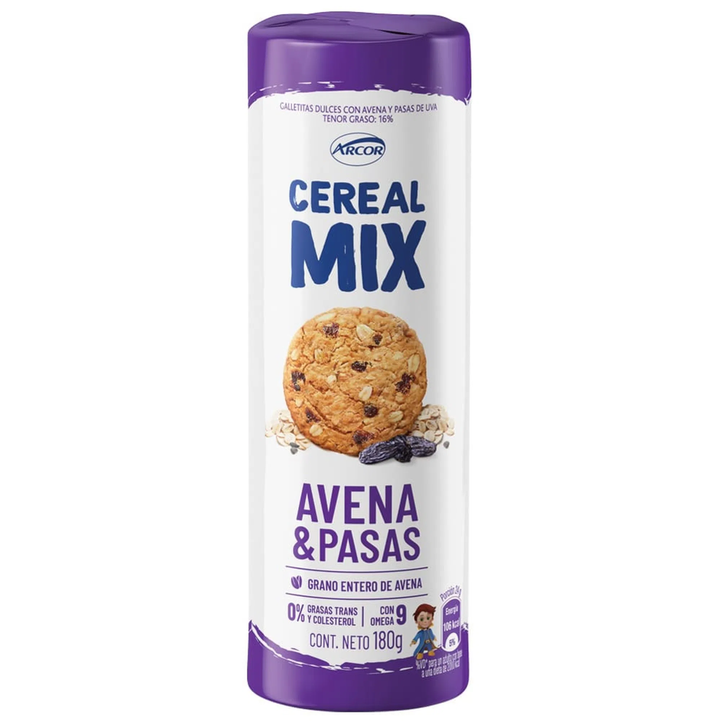 Galletitas dulces de avena y pasas de uva - 180 gr / 6,3 oz.