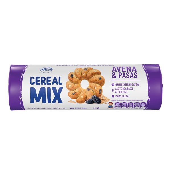 Galletitas dulces de avena y pasas de uva - 207 gr / 7,3 oz.