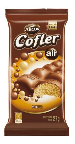 Tableta aireada Cofler mixto aireado - 27 gr / 0,95 Oz.