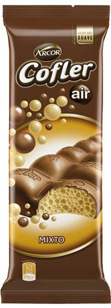 Tableta aireada Cofler mixto aireado - 55 gr / 1,94 Oz.