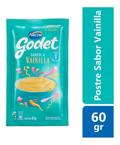 Postre sabor Vainilla  - 60 gr / 2,1 Oz. - Marca: Godet
