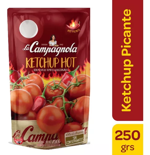 Aderezo de Ketchup HOT - 250 gr / 8,8 Oz. - Marca: La Campagnola