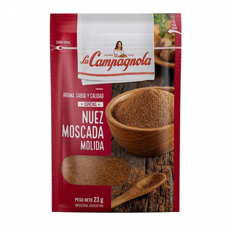 Nuez moscada molida - 23 gr / 0,8 Oz. - Marca: La Campagnola
