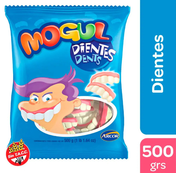 Gomitas Dientes - 500 gr / 17.6 Oz. - Marca: Mogul