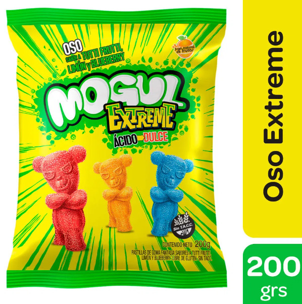 Gomitas Oso extreme - Cont. neto: 200 gr - Marca: Mogul