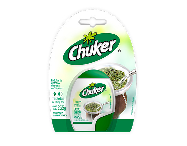 Edulcorante clásico - 300 tabletas - 25.5 gr. / 0,88 oz. - Marca: CHUKER