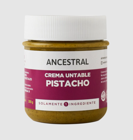 Crema untable de pistachos - 200 gr / 7 oz. - Marca: ANCESTRAL