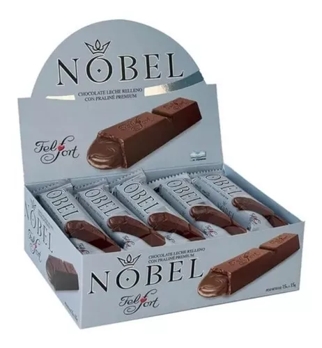 CHOCOLATES Nobel - 15 u. x 35 GR. - Marca: FELFORT