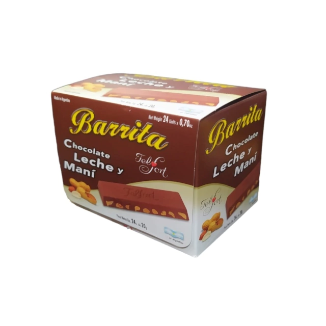 Chocolate con Leche y Maní - 24 x 20 gr. / 0,7 Oz.