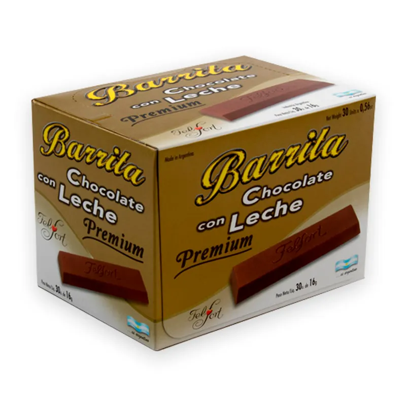 Chocolate con Leche - 30 x 16 gr. / 0,56 Oz.