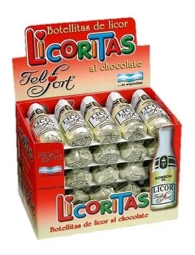Chocolates licoritas - 25 x 20 gr. / 0,7 oz.