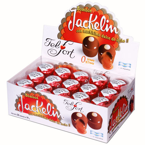 CHOCOLATES Jackelin - 30 u. x 14 gr, - Marca: FELFORT
