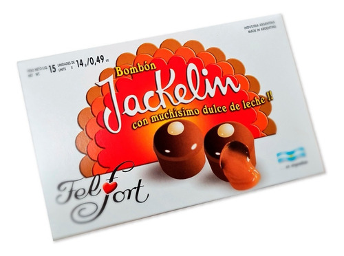 CHOCOLATES Jackelin - 15 u. x 14 gr, - Marca: FELFORT