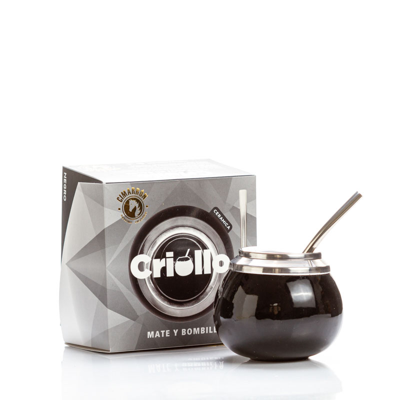 Mate criollo de cerámica (Incluye bombilla)
