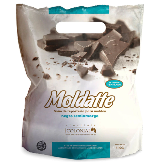 Baño de reposteria semiamargo - 1Kg. / 2,2Lb. - Marca: COLONIAL