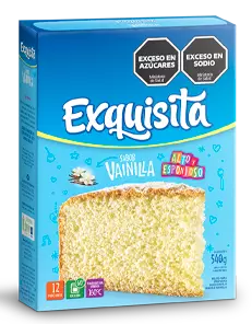 Bizcochuelo polvo para preparar bizcochuelo de vainilla - 540gr. / 19,05Oz. - Marca: EXQUISITA