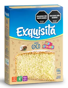 Bizcochuelo polvo para preparar bizcochuelo de limon - 540gr. / 19,05Oz. - Marca: EXQUISITA