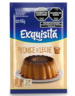 Flan de dulce de leche - 40gr. / 1,41Oz. - Marca: EXQUISITA