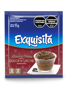 Mousse mouse de dulce de leche granizado - 95gr. / 3,35Oz. - Marca: EXQUISITA