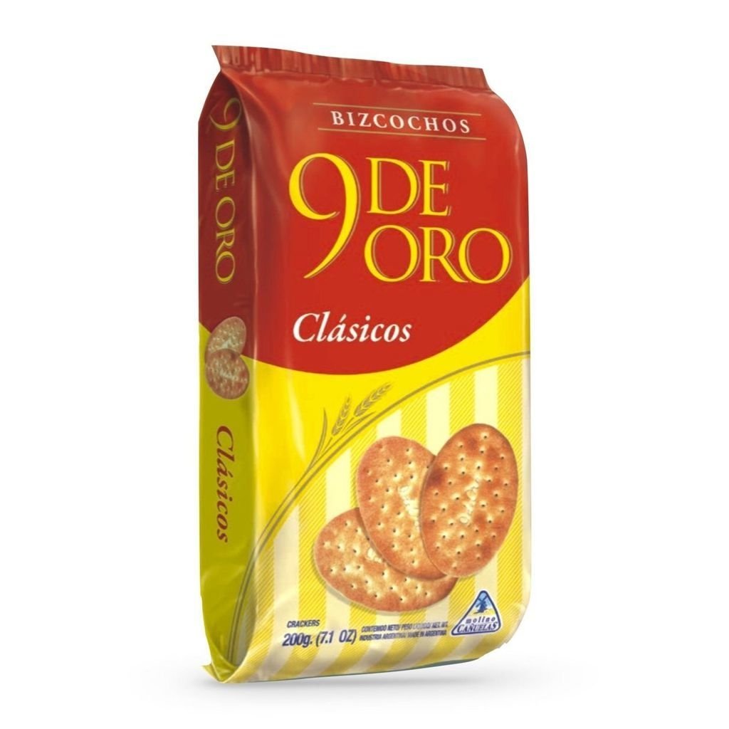 Bizcochitos clasicos - 215gr. / 7,58Oz. - Marca: 9 DE ORO
