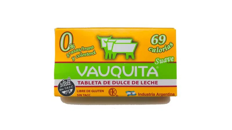 Tableteta de dulce de Leche Light - 25gr. / 0,88Oz. - Cantidad: 1 u. - Marca: VAUQUITA