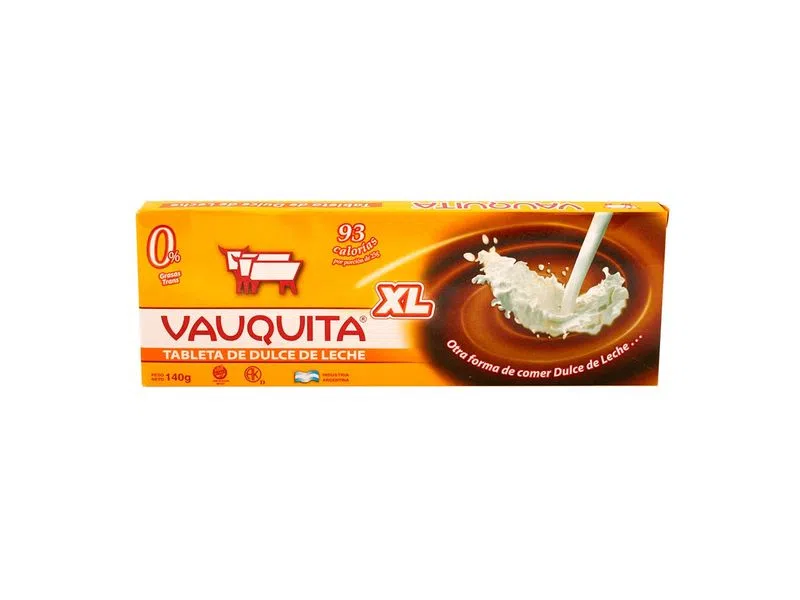 Tabletea de dulce de Leche - Tamaño XL - 140gr. / 4,94Oz. - Cantidad: 1 u. - Marca: VAUQUITA