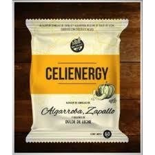 Alfajor de semillas de Algarroba y Zapallo con relleno de Dulce de leche cubierto con chocolate negro - 50gr. / 1,76Oz. - Cantidad: Por unidad - Marca: CELIENERGY