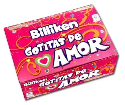 Pastillas gotitas de amor - 420 gr. / 14,82 Oz. - Caja x 12 paq. - Marca: BILLIKEN