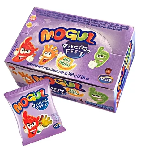 Gomitas PIECITOS - 360 gr. / 12,7 Oz.- Caja x 12 paq. - Marca: MOGUL