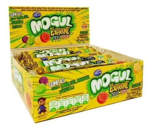 Gomitas Ácido Extreme rollo - 420 gr. / 14,82 Oz.- Caja x 12 paq. - Marca: MOGUL