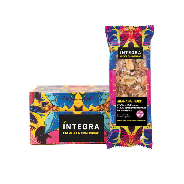 Barra de cereal Banana y Nuez- Display x 10 u. - Marca: Integra
