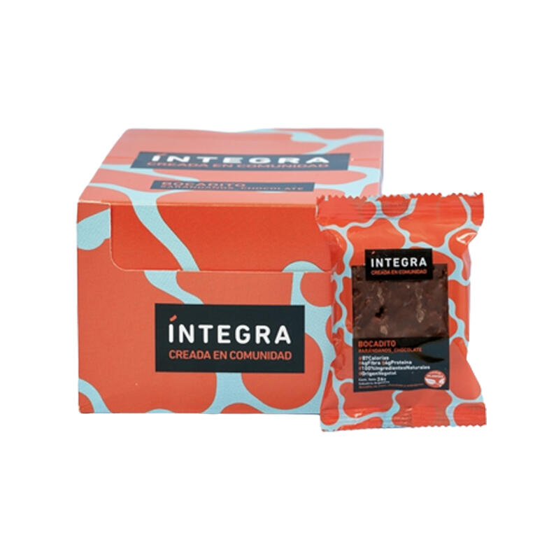 Bocadito Maní y Arándanos con Chocolate- Display x 20 u. - Marca: Integra