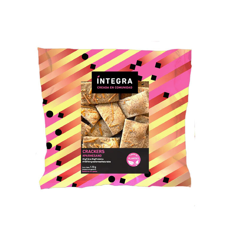 Crackers Parmesano - Paquete - 120 gr. / 4,23 Oz. - Marca: Integra