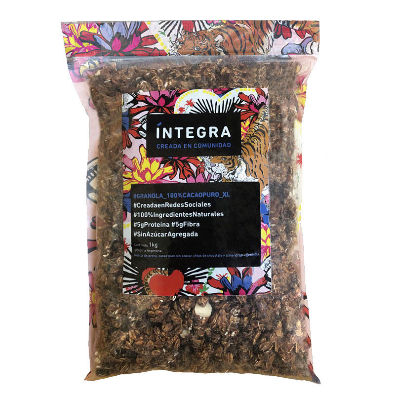 Granola Chocolate - Paquete - 1 Kg. / 2,2 Lb. - Marca: Integra