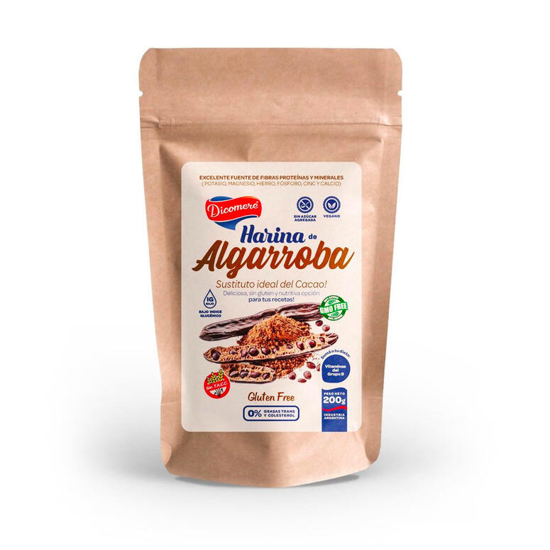Harina de Algarroba - Doypack - 200 gr. / 7,05 Oz. - Marca: DICOMERE