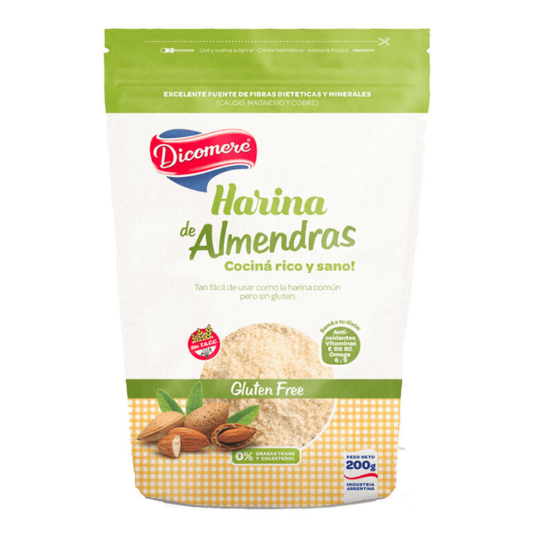 Harina de Almendras - Doypack - 200 gr. / 7,05 Oz. - Marca: DICOMERE