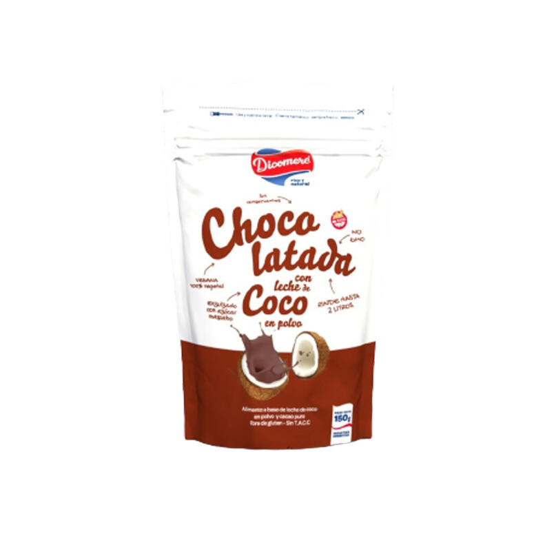 Leche de Coco en Polvo Chocolatada Vegana - Doypack - 150 gr. / 5,29 Oz. - Marca: DICOMERE
