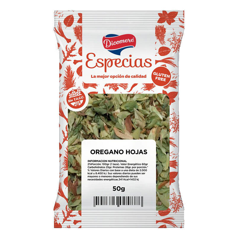 Orégano - Paquete - 20 gr. / 0,71 Oz. - Marca: DICOMERE