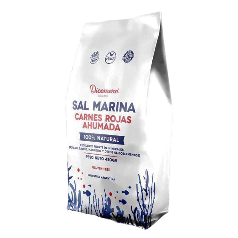 Sal Marina Ahumada Carnes Rojas - Paquete - 450 gr. / 15,87 Oz. - Marca: DICOMERE