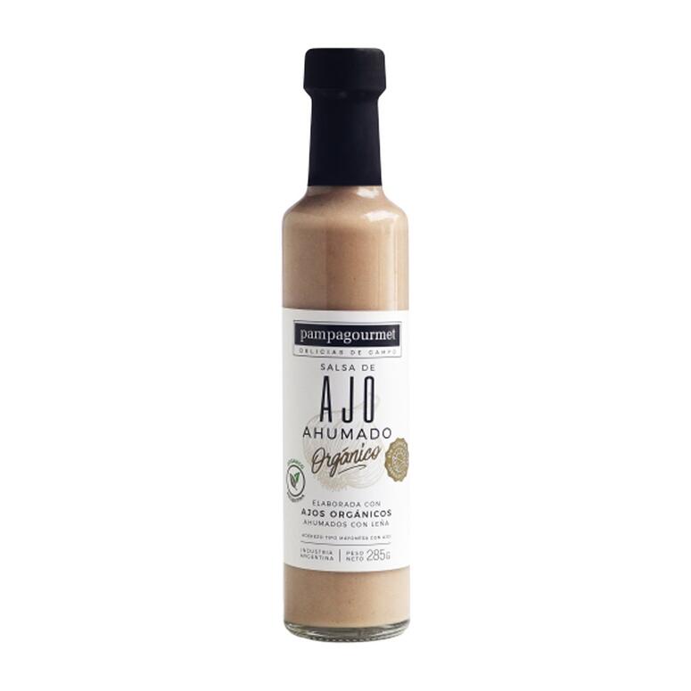 Ajo ahumado Organico - Botella - 250 gr. / 8,82 Oz. - Marca: PAMPA GOURMET