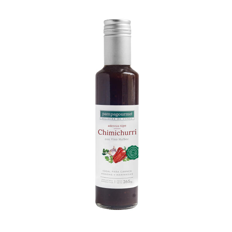 Chimichurri Con Vino Malbec - Botella - 285 gr. / 10,05 Oz. - Marca: PAMPA GOURMET