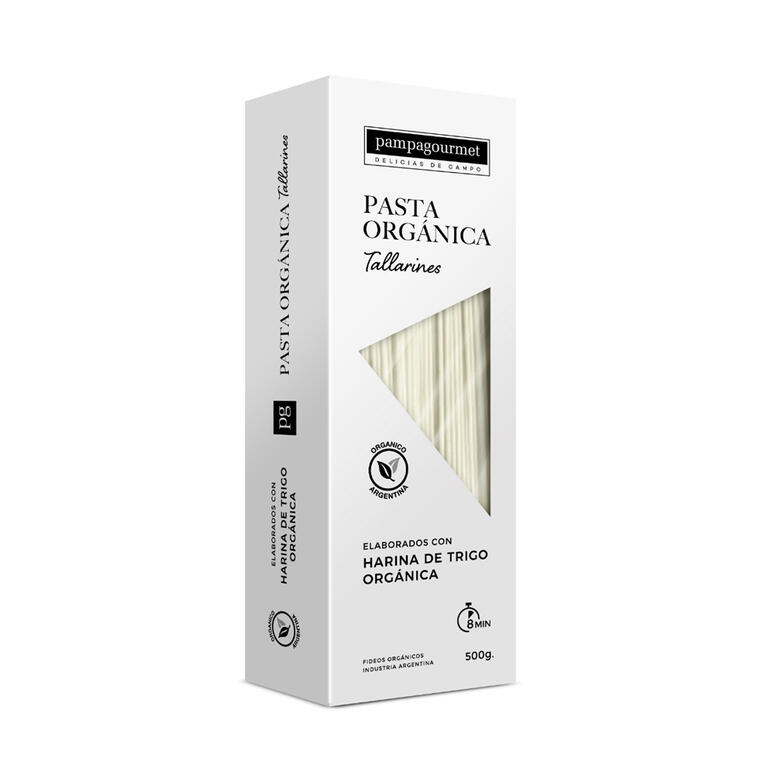 Pasta Organica Tallarines Tradicional- Paquete - 500 gr. / 17,64 Oz. - Marca: PAMPA GOURMET