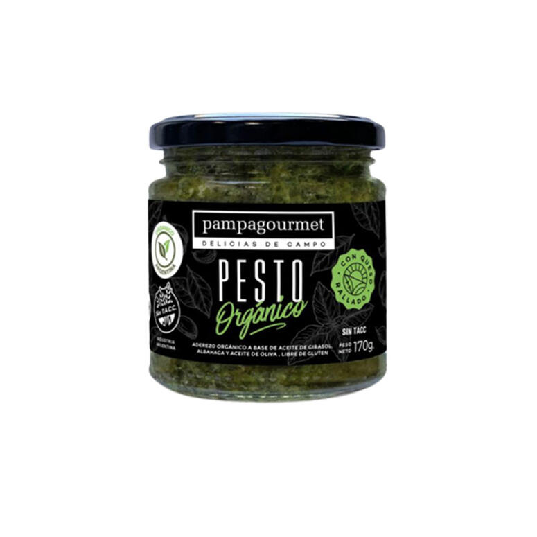 Pesto Organico - Frasco - 170 gr. / 6 Oz. - Marca: PAMPA GOURMET