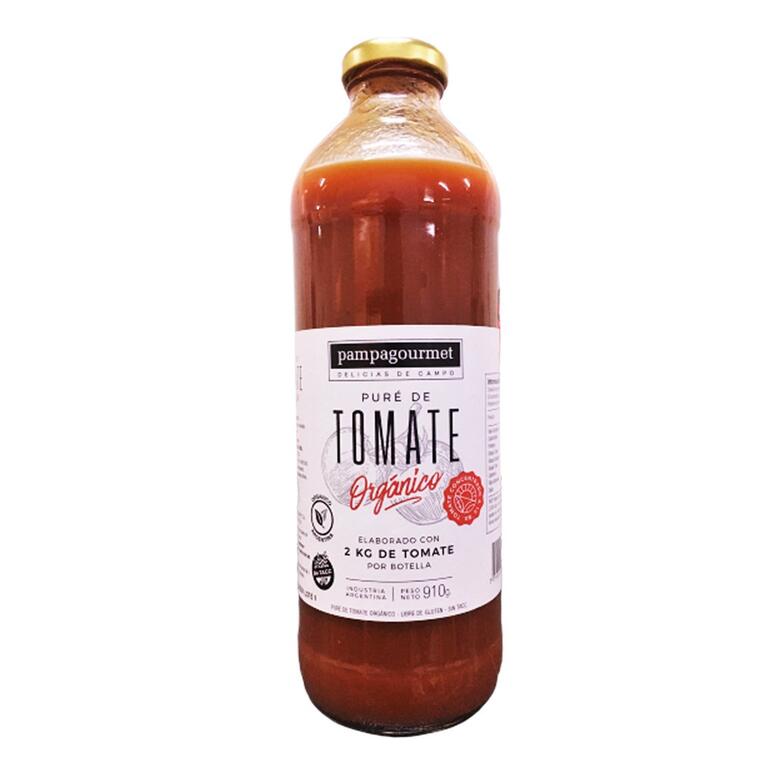Pure de Tomate Organico - Botella - 910 gr. / 32,1 Oz. - Marca: PAMPA GOURMET
