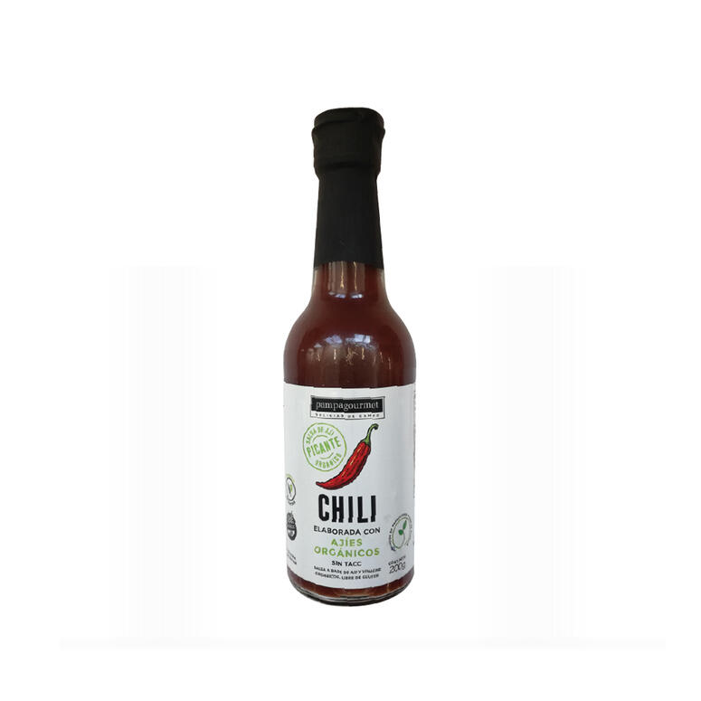 Salsa de Aji Picante Chili Organico - Botella - 200 gr. / 7,05 Oz. - Marca: PAMPA GOURMET
