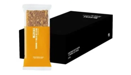 Barra de cereal Banana y Dulce de Leche - Doypack x16 u. - 720 gr. / 25,4 Oz. - Marca: MUECAS